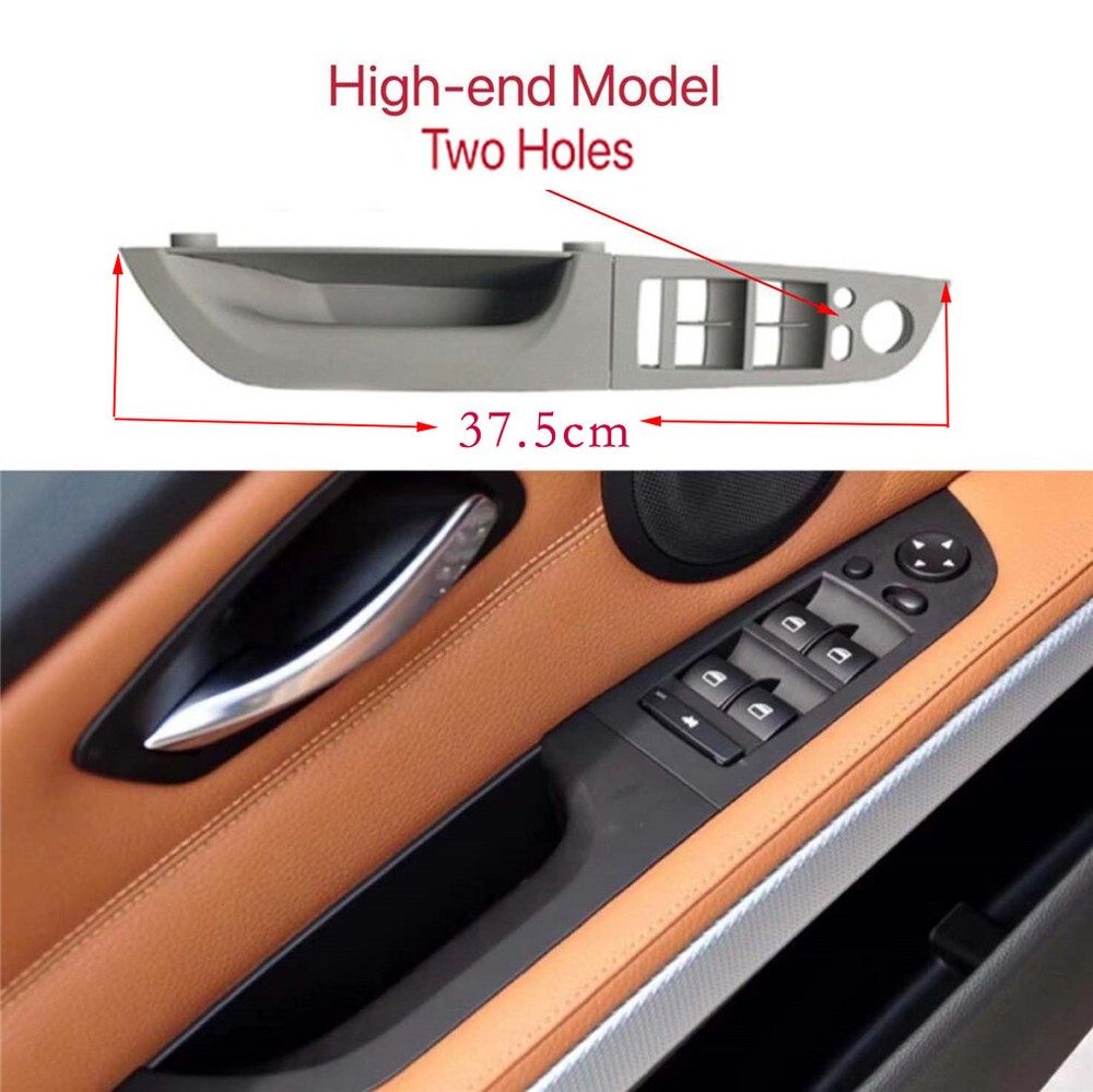 Left Driver Side Pull handle Window Switch Panel For BMW 3 Series E90 E91 Gray