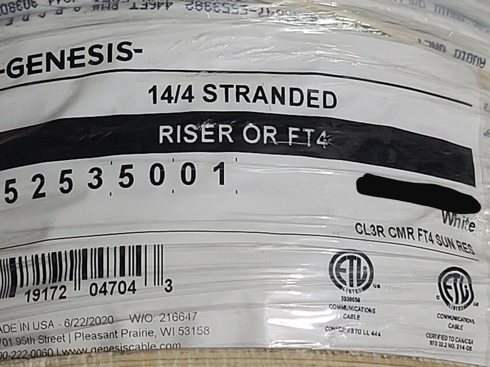 6ft-50'FT Pure Copper BiWire Speaker USA Cable 1 Pair, 2x11AWG to 4X14AWG Banana
