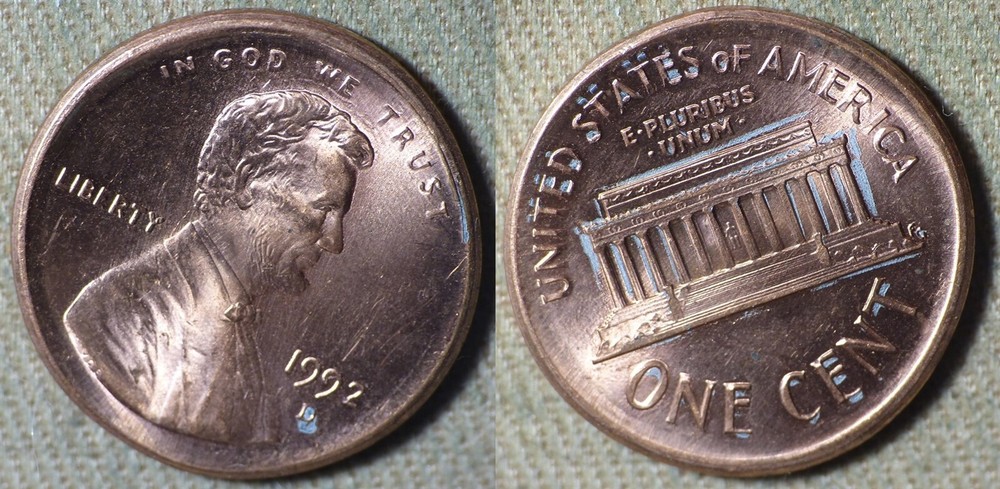 Errors : 1992D Cent MAD IREC2539