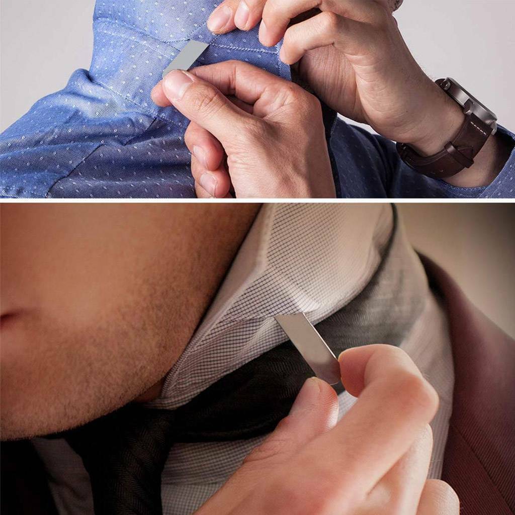 20/36/40Pcs Metal Collar Stays 10 Magnets 4 Sizes With Box For Men Dress Shirts