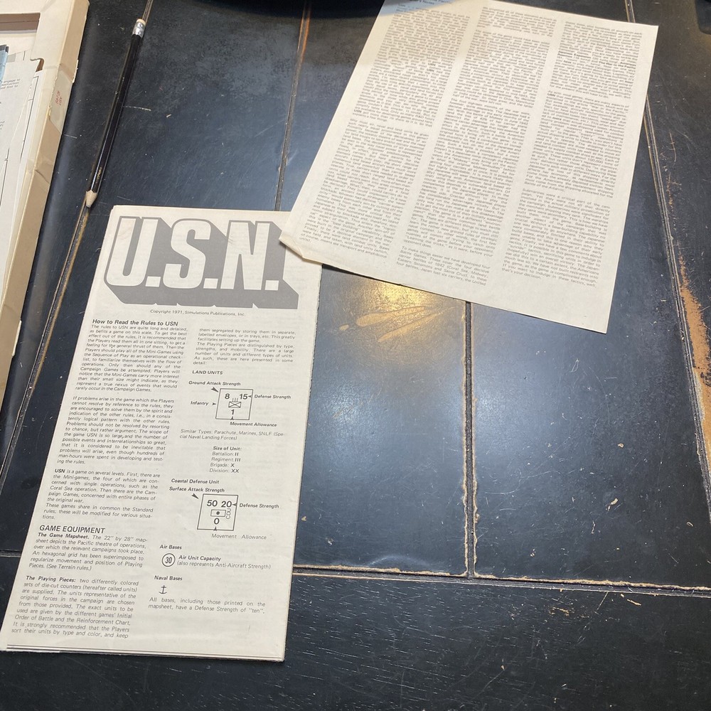 USN (1972 SPI WWII War Game)