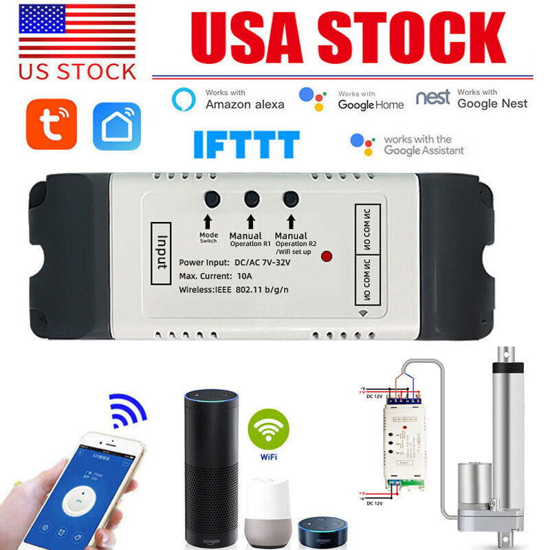 Smart WIFI Remote Controller Switch for Linear Actuator Smartphone App Control