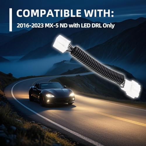 DRL Adapter Harness for 2016-2023 M.azda B. Without Brightness Control Version