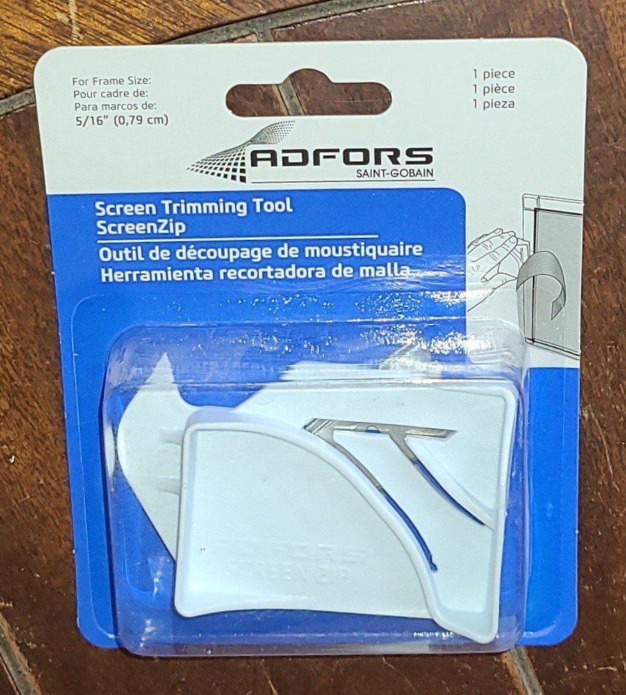 Adfors Screen Trimming Tool Screenzip for Frame Size 5/16" & Safety Button!