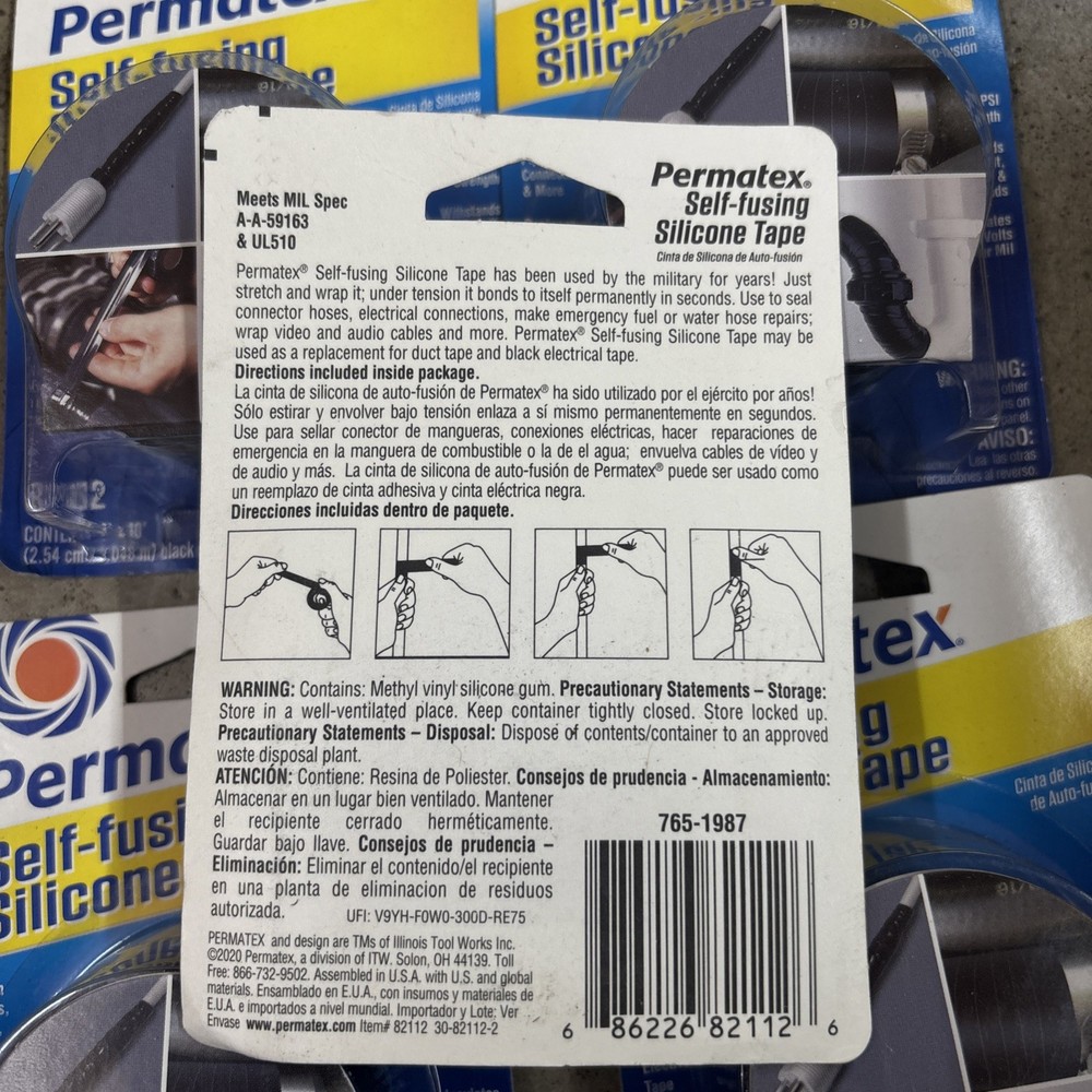 (5 )PERMATEX 82112 SELF-FUSING SILICONE TAPE