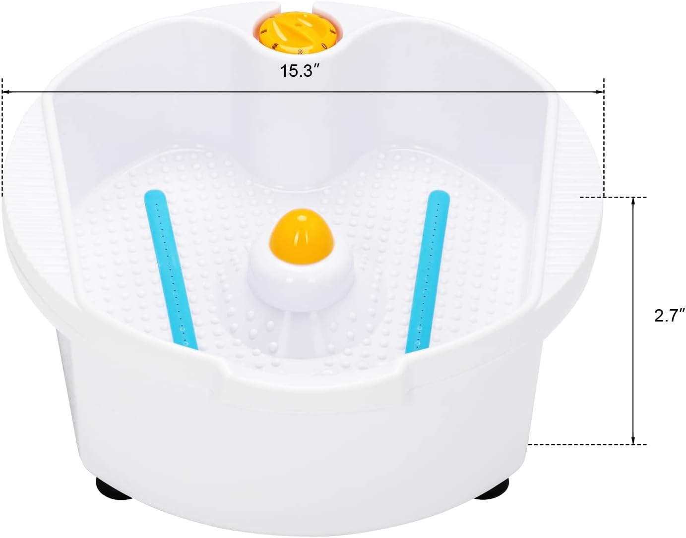 Pedicure Chair White with Stool & Bubble Massage Foot Bath, Hydraulic Pedi Chair