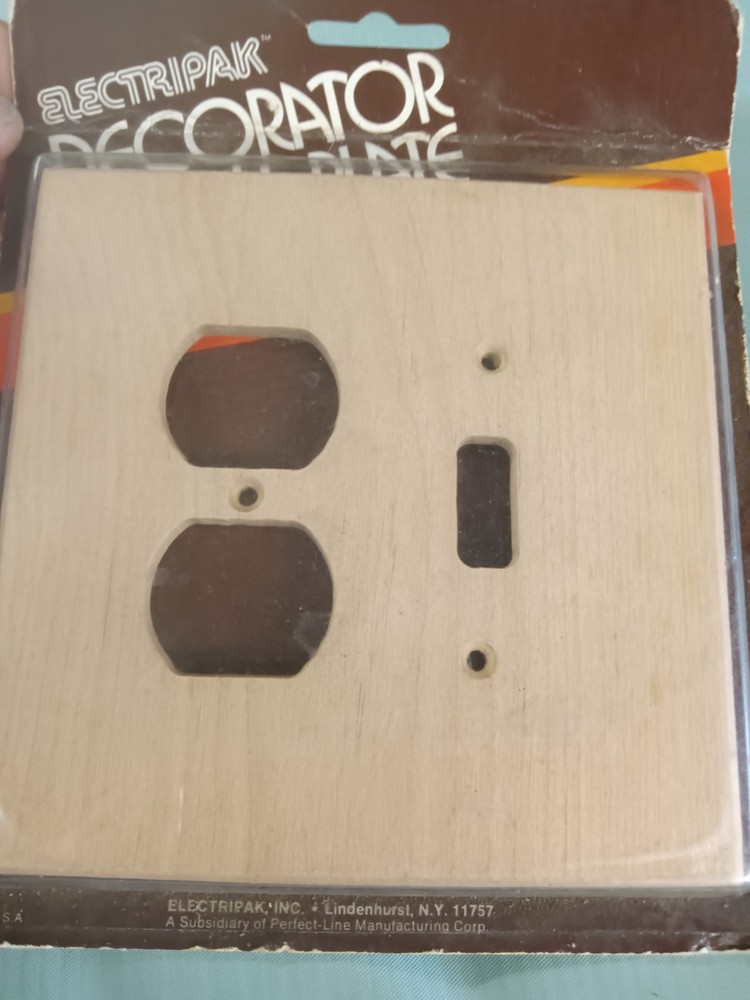 Vintage Solid Maple Wood Light Switch And Receptacle Cover