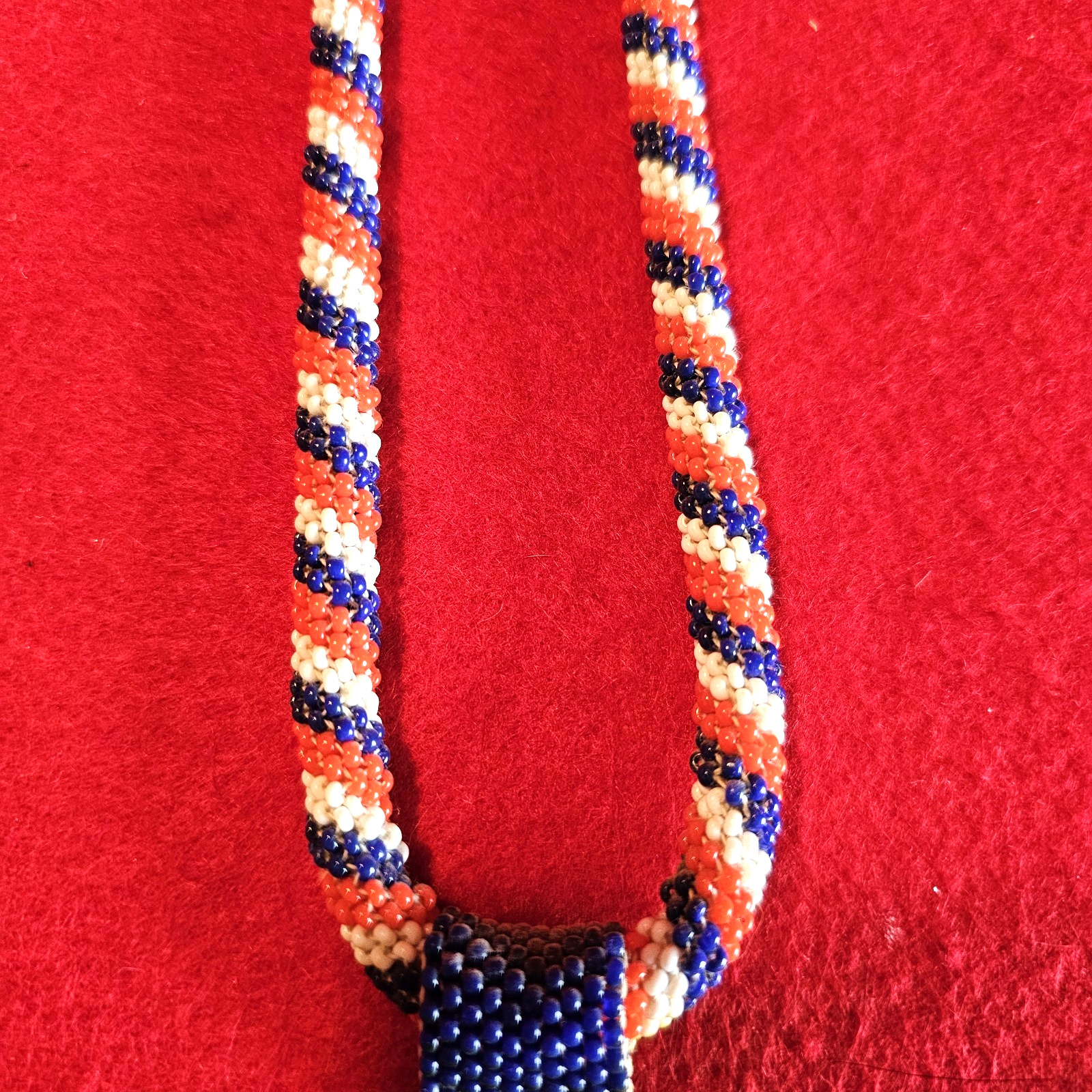 Beaded Rosette Necklace