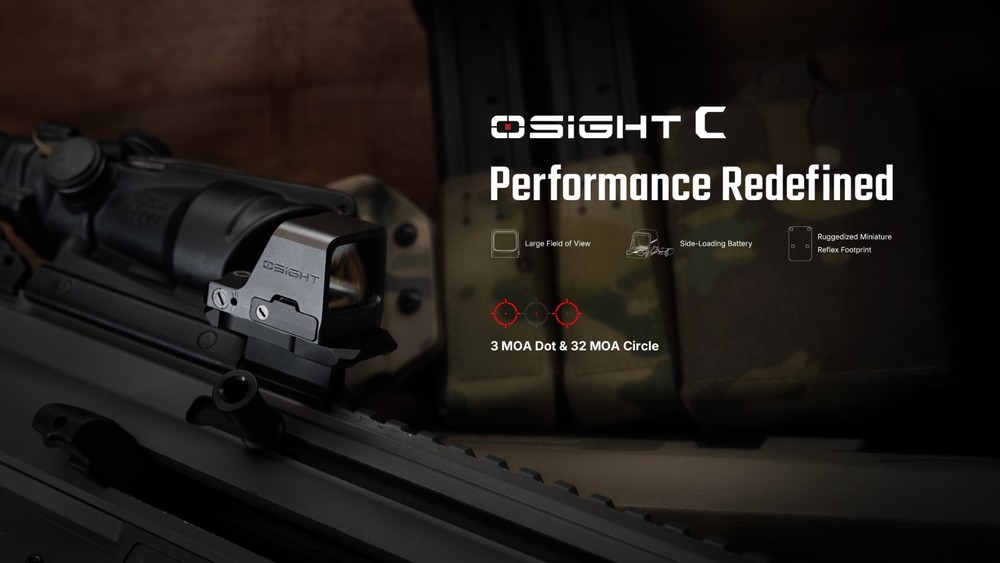 Olight Osight C Open Reflex Optic with Replaceable Side-Loading Battery