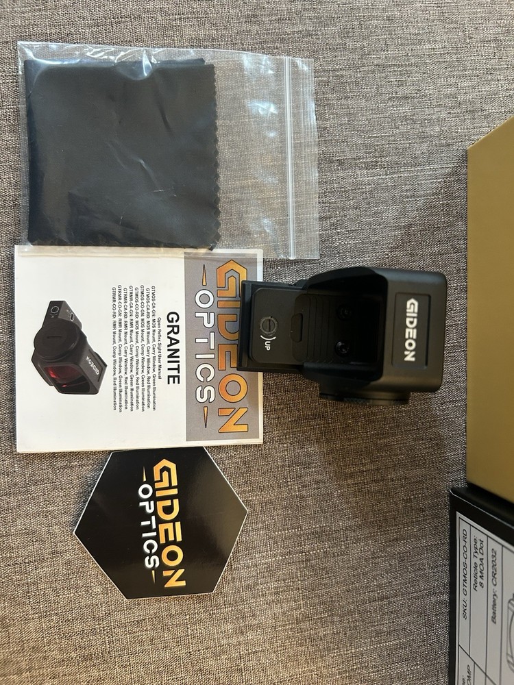 Gideon Optics Granite Glock MOS Competition 1x Reflex Red Dot Sight