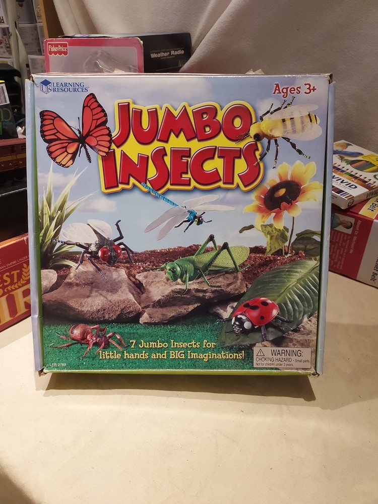 Learning Resources Jumbo Insects I Fly, Ant, Bee, Ladybug, Grasshopper,