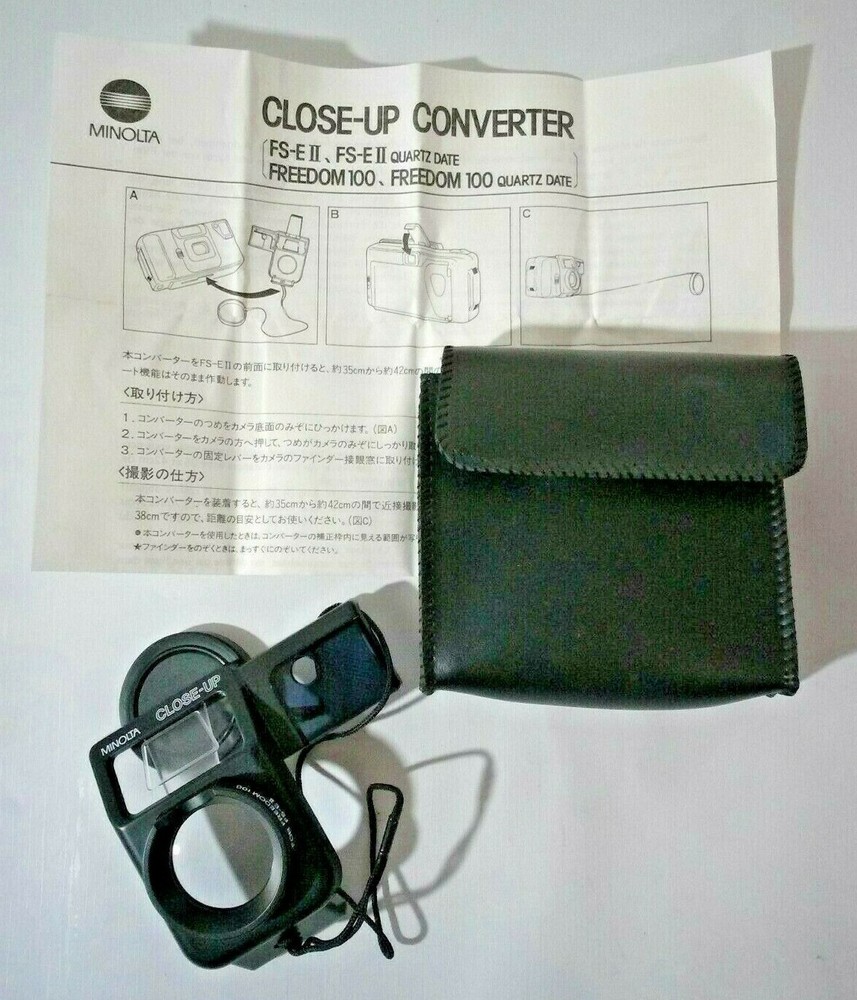 Minolta Freedom 100 Close-Up Converter Lense with Manual & Case