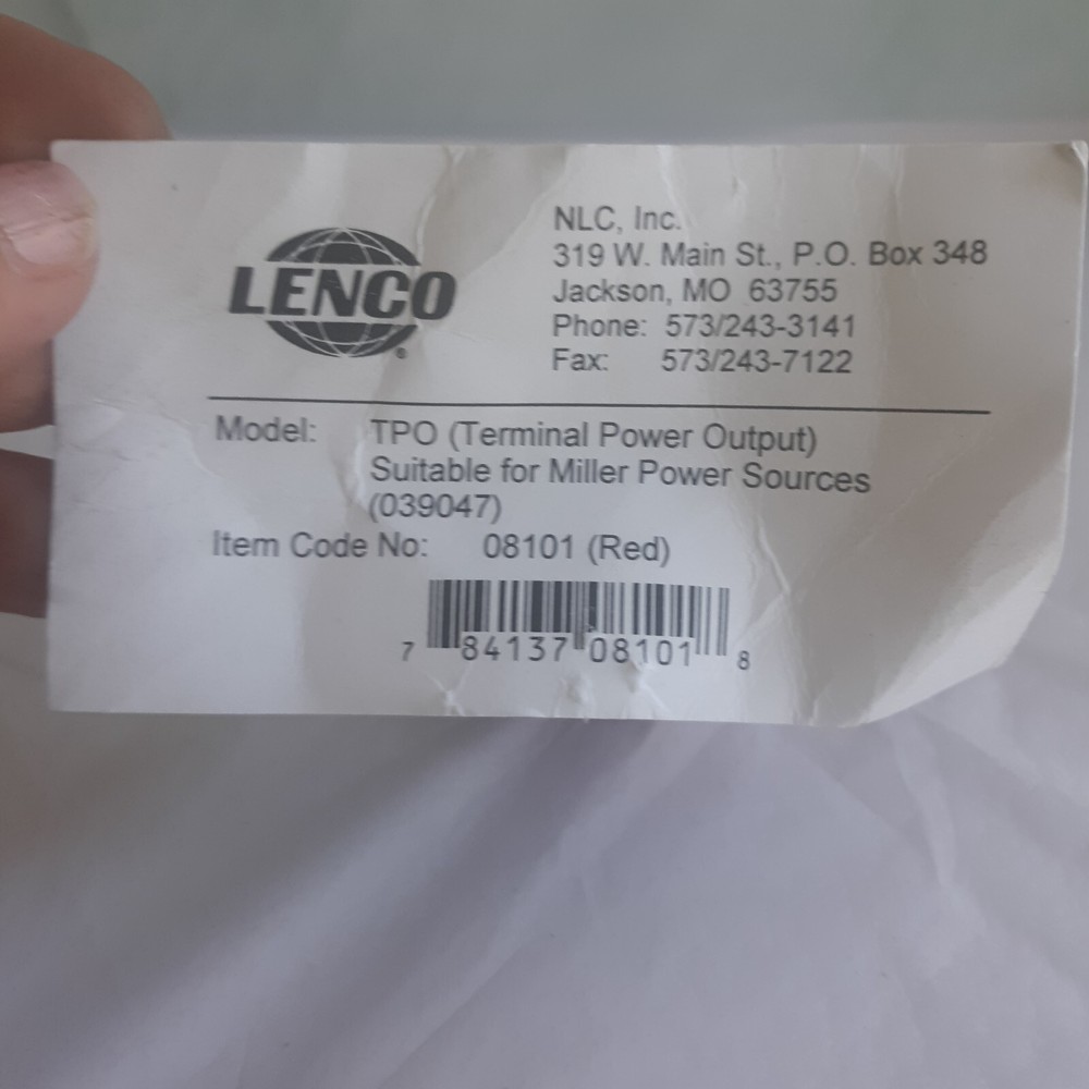 Lenco 039047 Terminal Power Output Red