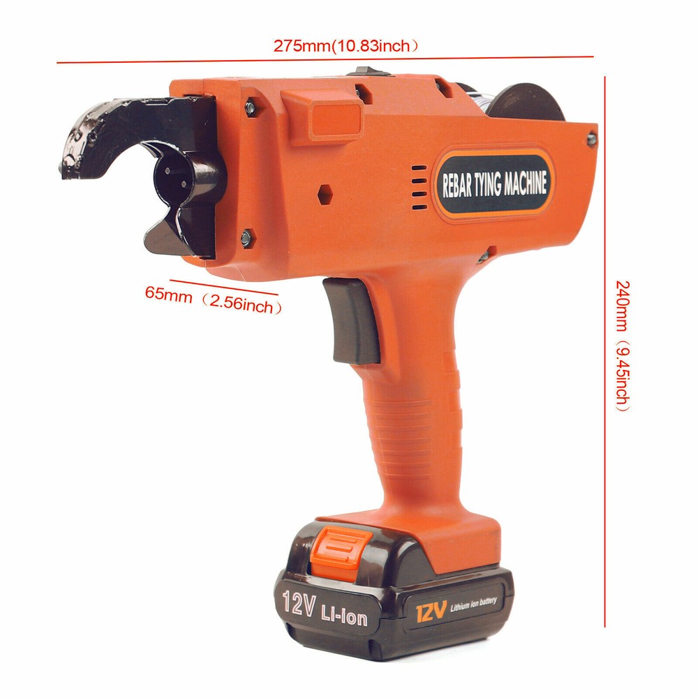 Protable Automatic Rebar Tier 8-34mm Handheld Tying Steel Strapping Binding Tool