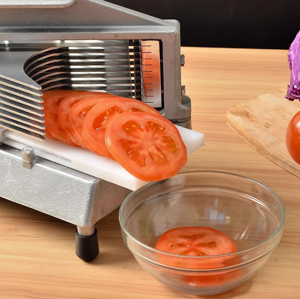 Commercial Manual Fruit & Vegetable Slicer Tomato Fruit Cutting Machine