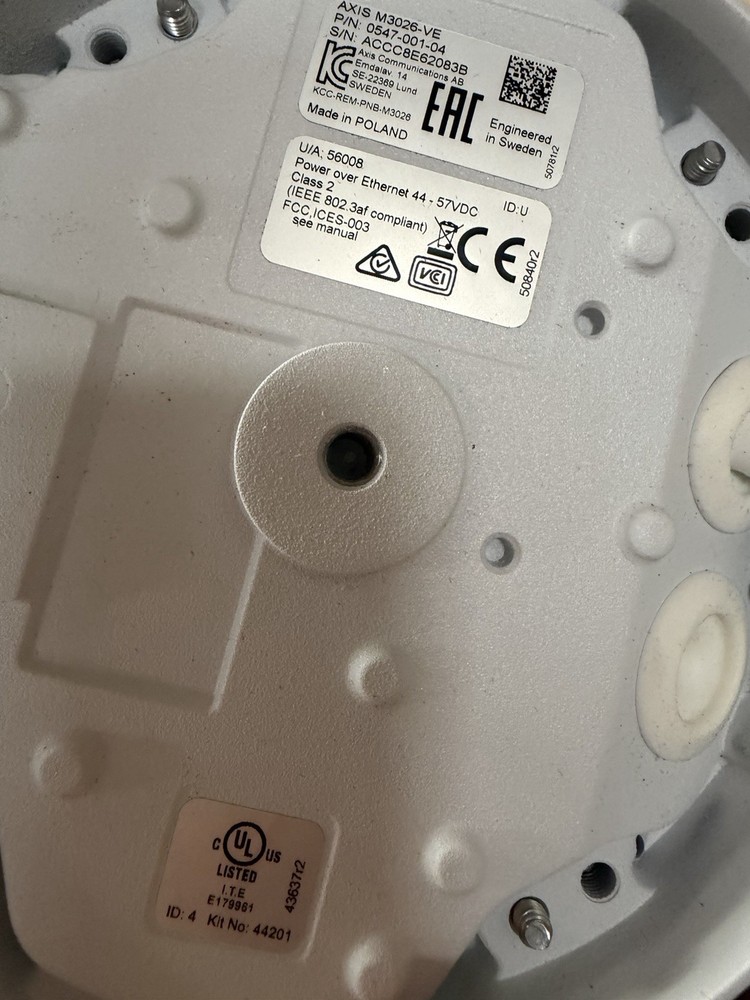 Axis M3026-VE Network Camera POE