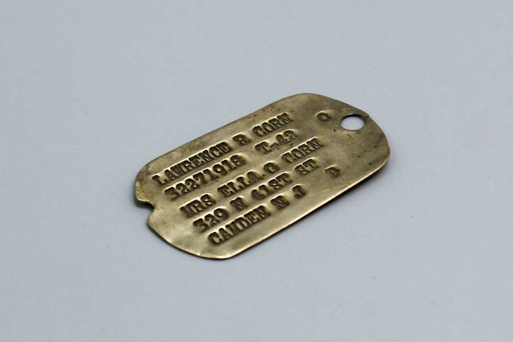 US WW2 NoK Dog Tag – T-42 Camden, NJ . FLU4986