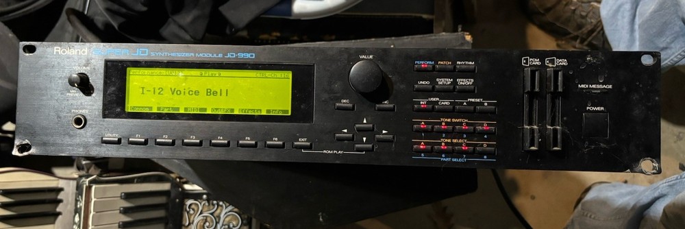 Roland JD-990 Super JD Synth Module Working Japan