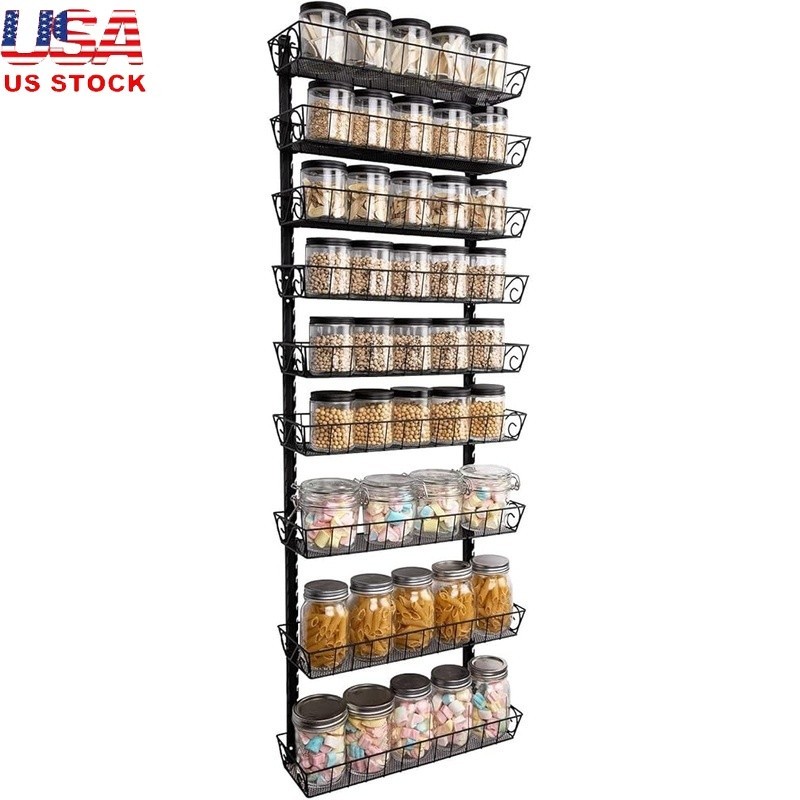 Adjustable Multi-purpose Tiered Spice Rack Organizer Large Storage Solution New