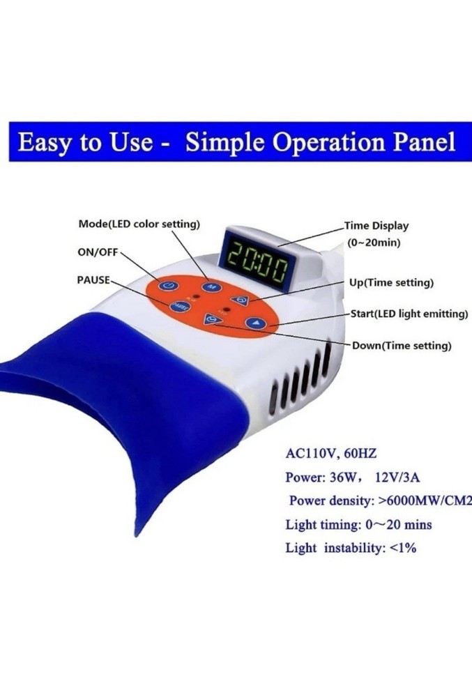 New Dental Teeth Whitening Machine Cold LED Light Bleaching Accelerator JBK-TW2