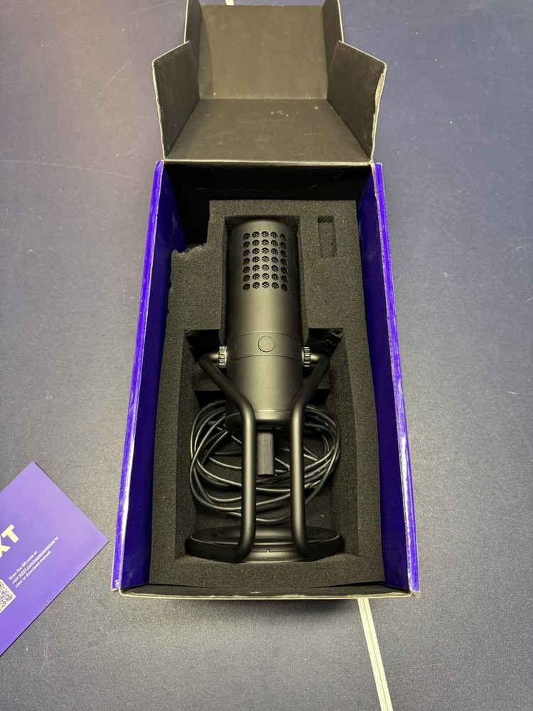 NZXT Capsule Cardioid USB Microphone, Black (READ DESCRIPTION)
