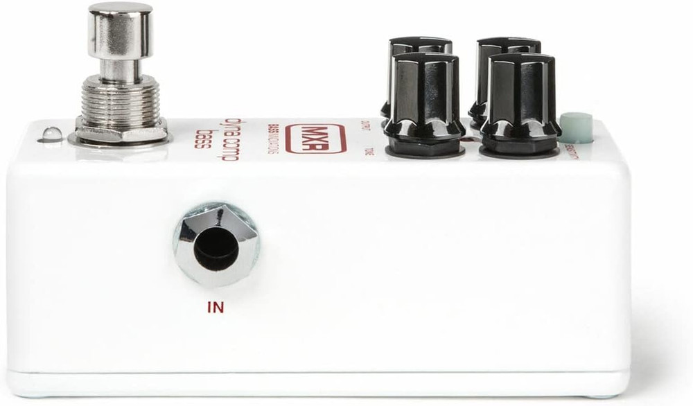 MXR M282 Bass Dyna Comp Mini Bundle with 2 Patch Cables, Dunlop Pick Pack, and P