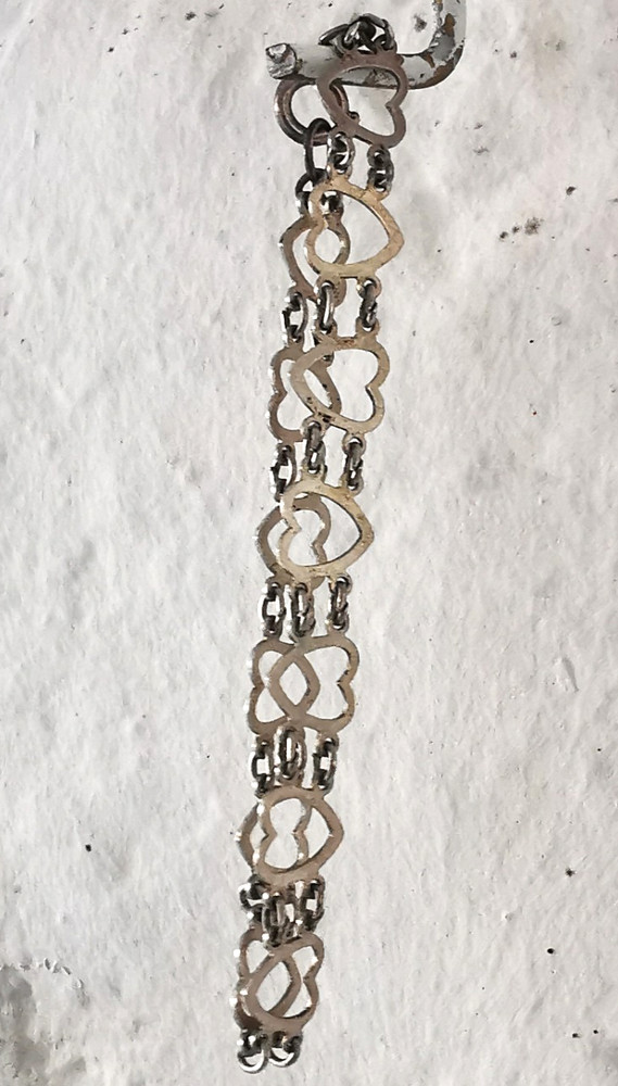 Solid Silver Loveheart Bracelet