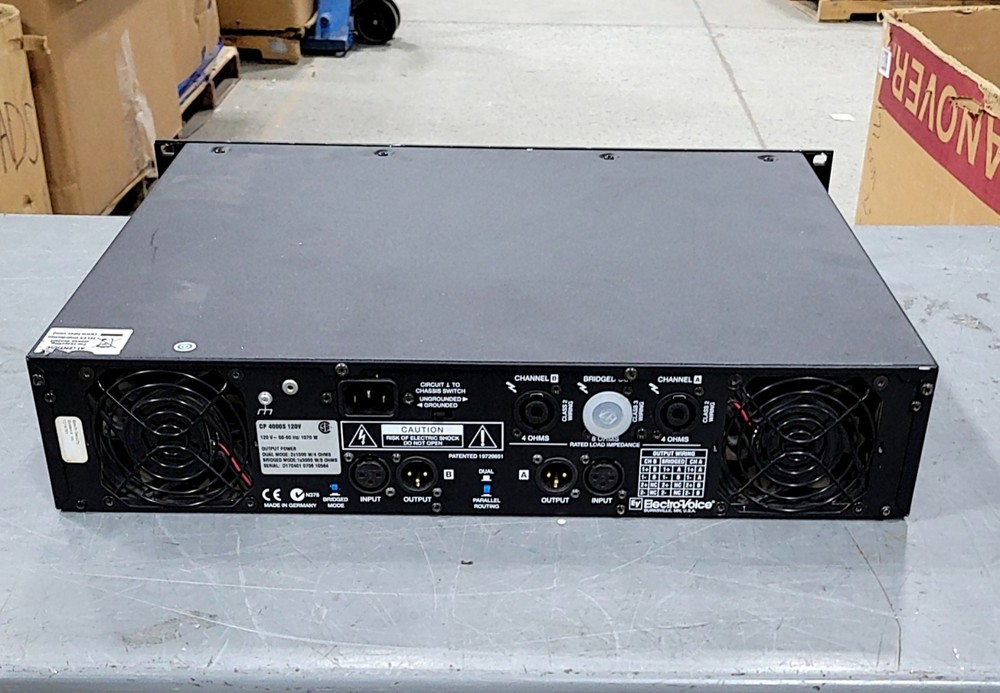 ELECTRO VOICE cp4000s Power Amp SEE NOTES