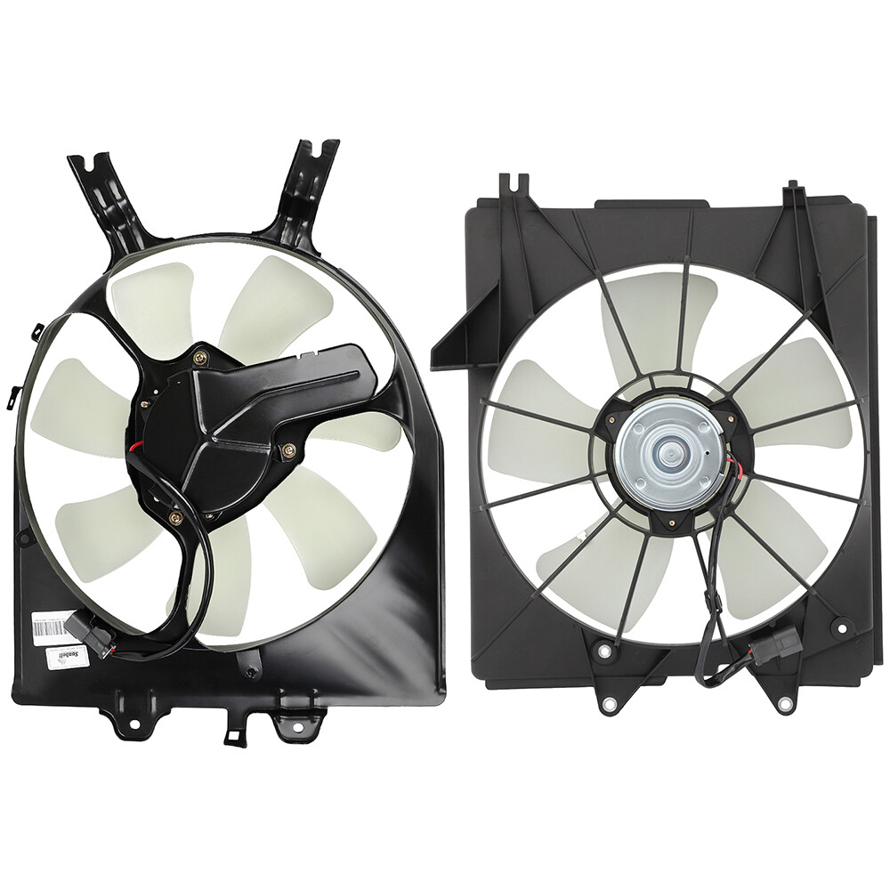 Radiator Condenser Cooling Fan Assembly For 2005-2010 Honda Odyssey 3.5L 3471CC