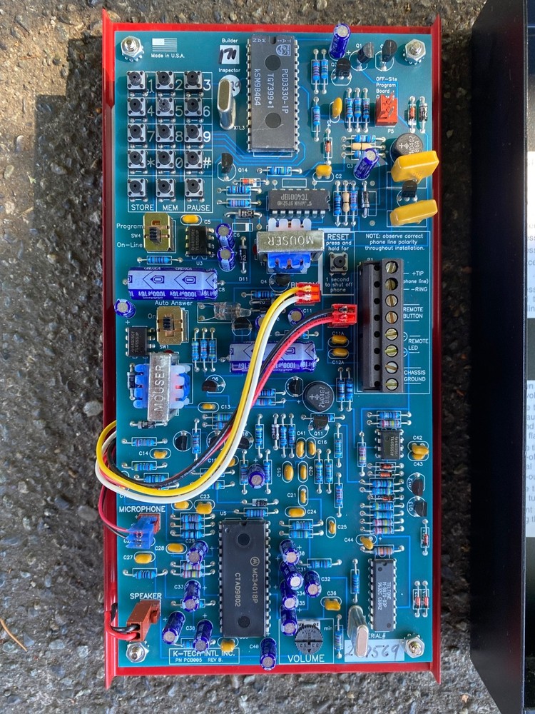 K-Tech emergency phone , elevator, programmable to any phone number, tested.