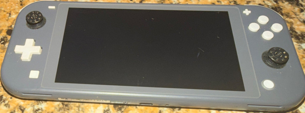 Nintendo Switch Lite Gray Handheld Console, No Analog Knobs, Case Included