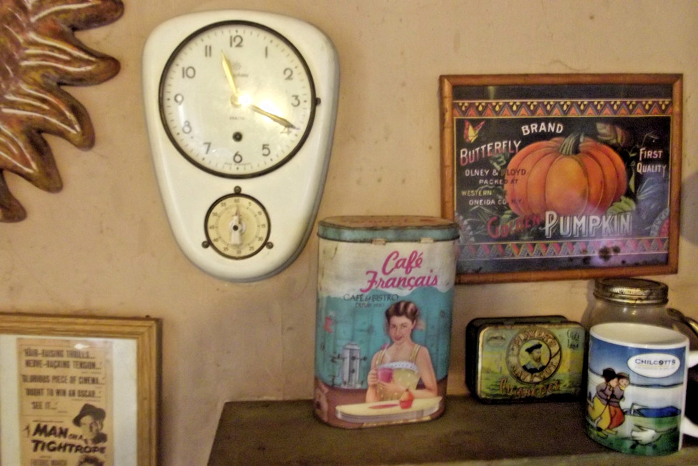 1950S Junghans EXACTA German Wall Clock with a Timer in Cream & Grey Ceramic