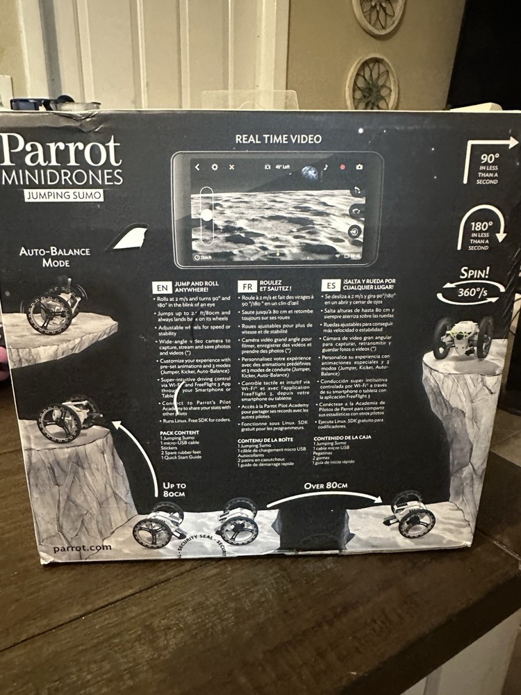 Parrot Minidrones Jumping Sumo White Drone Real Time Jump System