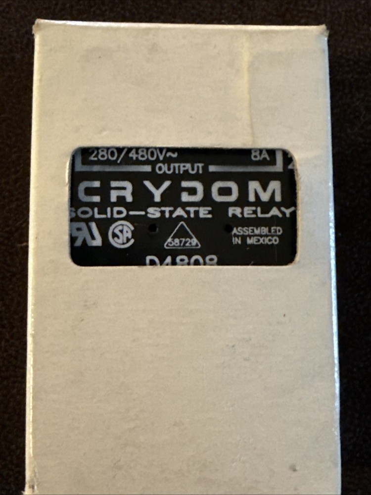 Crydom D4808 Solid State Relay 3-32V Input 480V 8A Output