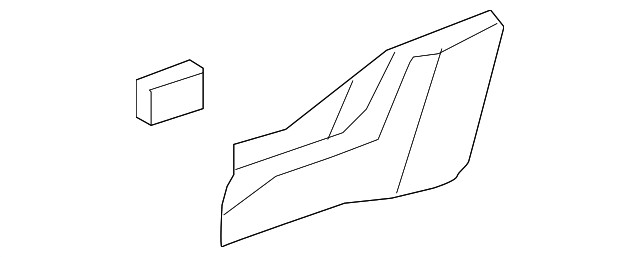 Genuine GM Rocker Panel Molding 25895211
