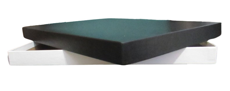 Matte Black Gift Box 13.25"x10.75"x1"h Solid Cardboard Display Packaging