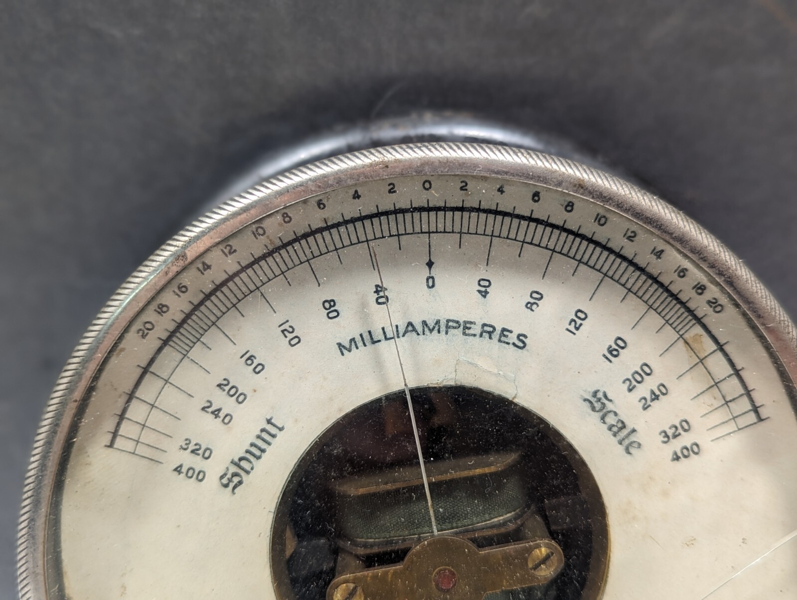 Vintage Frank S. Betz Co. Milli Amperes Meter Unique Steampunk Industrial