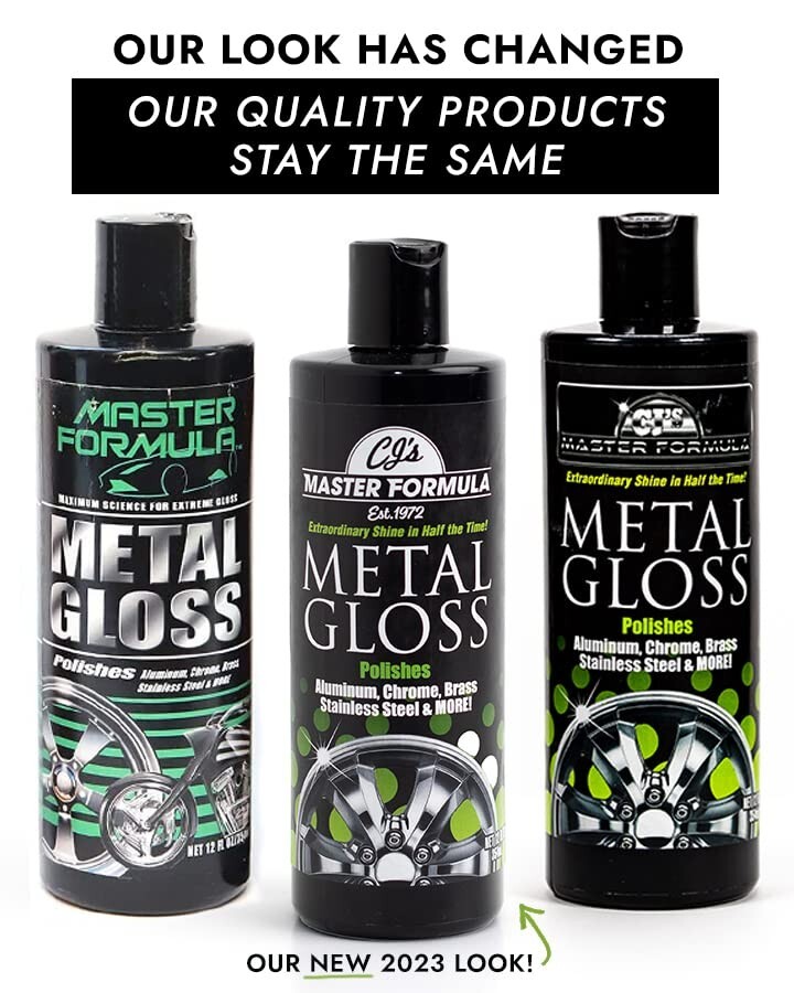 CJs Master Formula Metal Gloss + Sealer Gloss Auto Chrome Metal Aluminum Polish