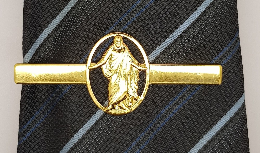 Christus Tie Bar, Gold plated