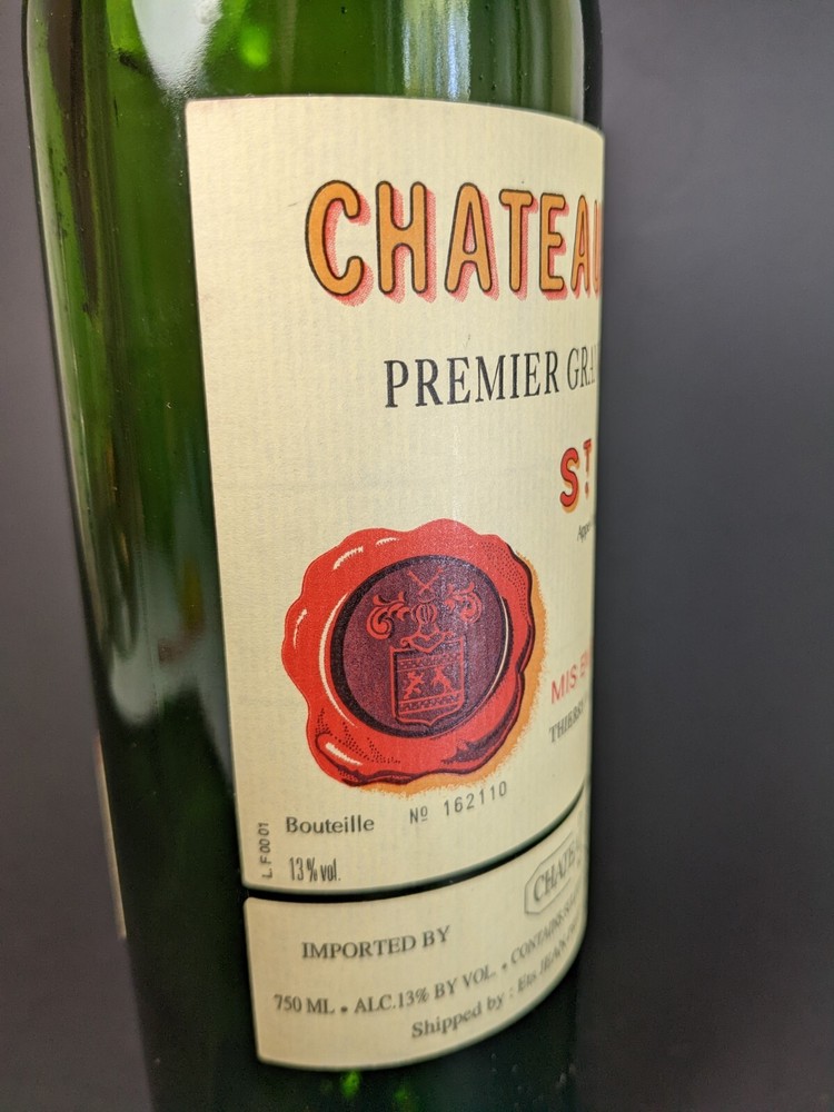2000 Chateau Figeac St Emilion (empty) Bordeaux Bottle
