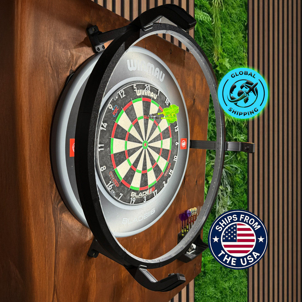 AutoDarts Ring with Cameras | Optional LED Lights and Computer