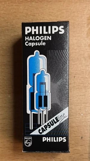 (20 PACK) PHILIPS 50W 12V G6.35 BASE HALOGEN CAPSULE