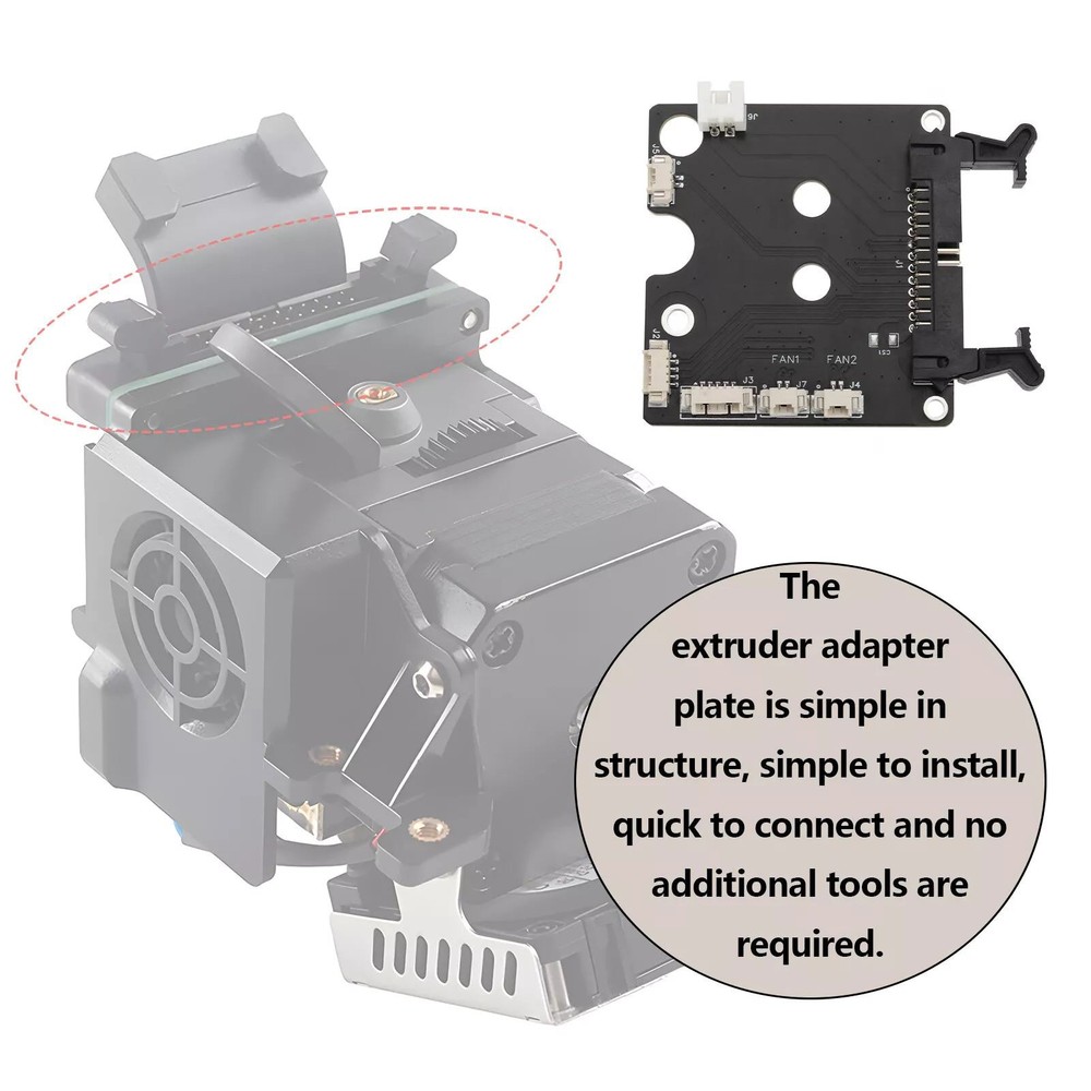 Precision Craftsmanship Enhanced Adapter Breakout Board for Spirte Extruder