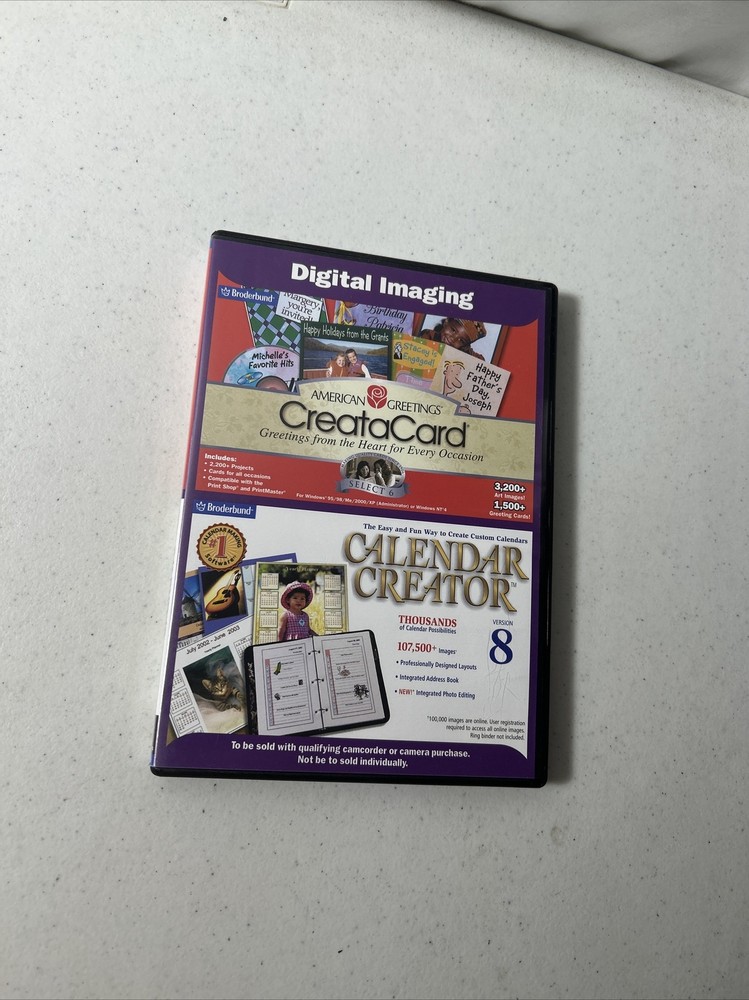 Digital Imaging AmericN Greetings Creatacard/ Calendar Creator Version 8 PC