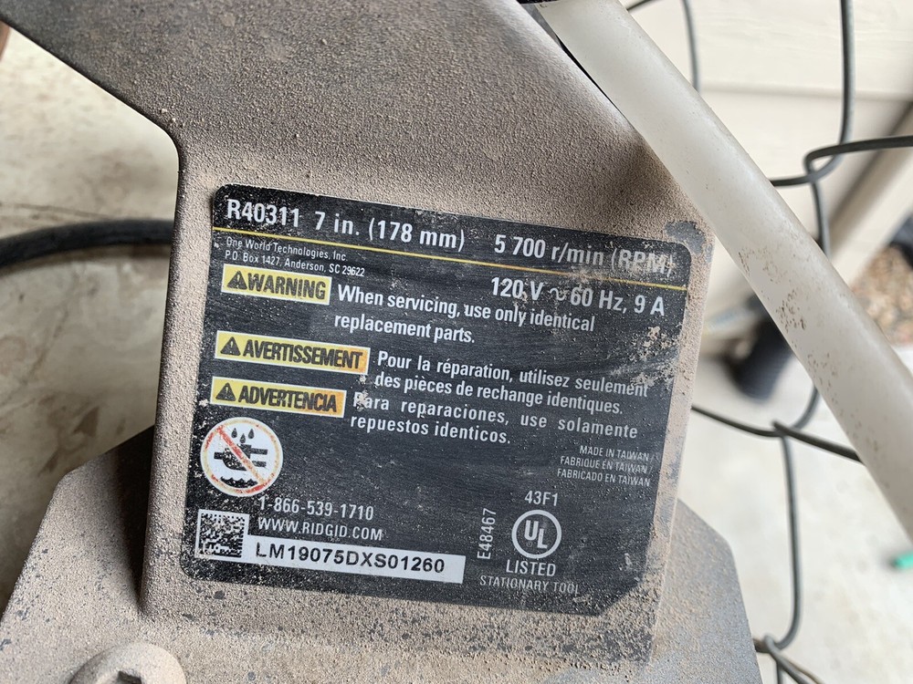 Ridged Tile Saw 7”