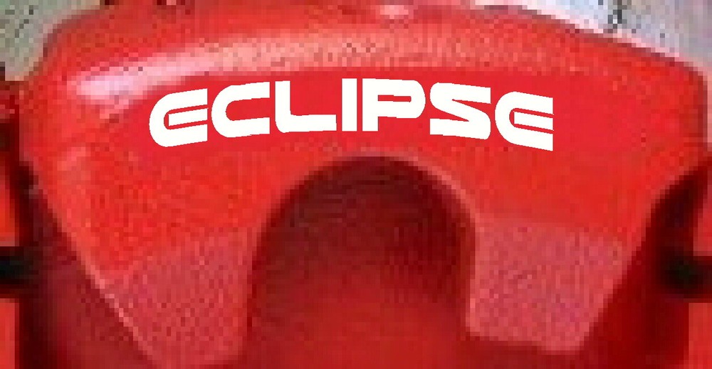 Mitsubishi ECLIPSE Curved Brake Caliper Decals (8)