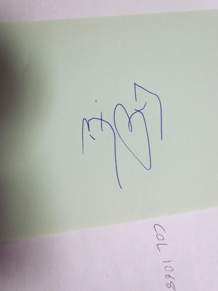 Bill Risley Signed Cut/ Paper