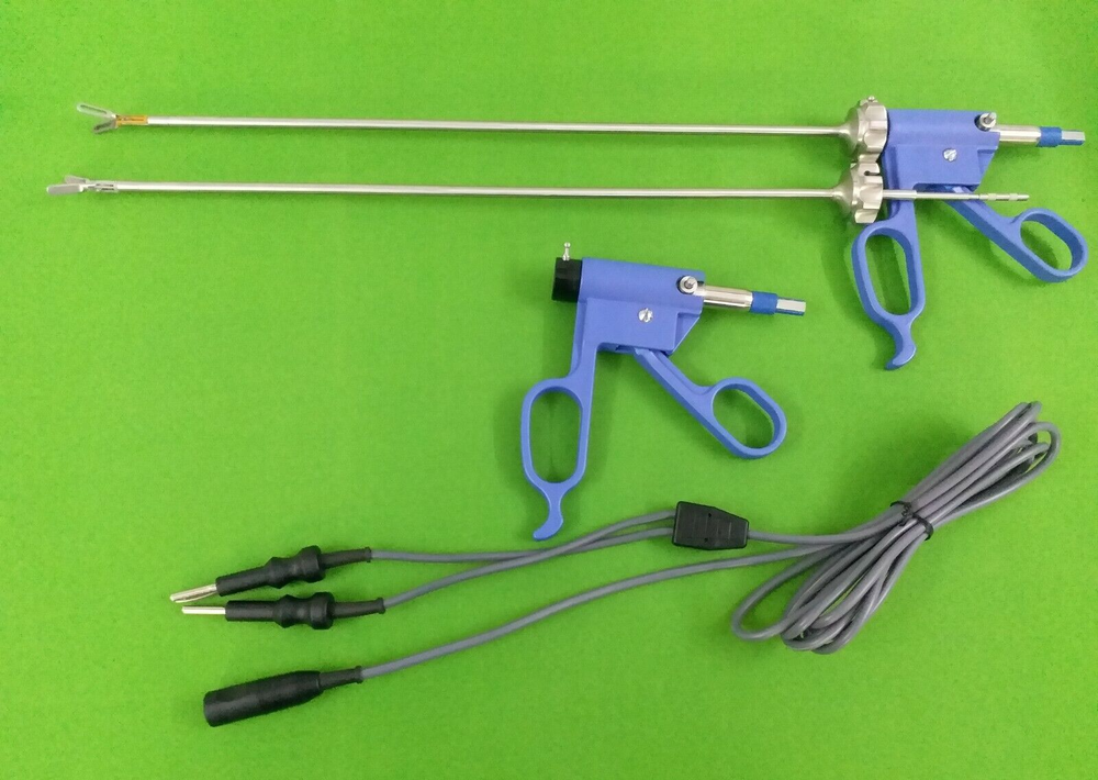 2 PC Bissinger Bipolar Forceps 5mmx330mm With Cable Laparoscopic instruments