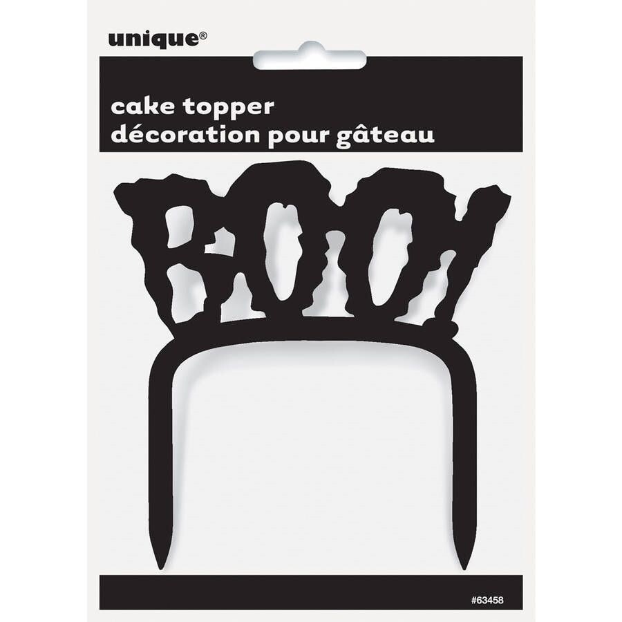 Boo! Halloween Cake Pick Topper 4"
