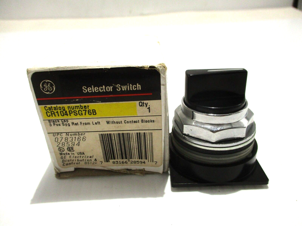NEW GE GENERAL ELECTRIC R104PSG76B 3 POSITION SELECTOR SWITCH